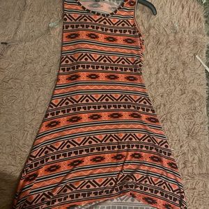 athletic high-low dress